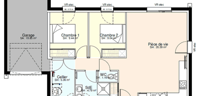 Programme terrain + maison à Aigondigné en Deux-Sèvres (79) de 497 m² à vendre au prix de 177181€ - 3