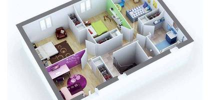 Programme terrain + maison à Saint-Didier-de-Formans en Ain (01) de 438 m² à vendre au prix de 289000€ - 3