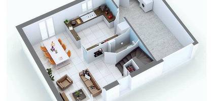 Programme terrain + maison à Saint-Didier-de-Formans en Ain (01) de 438 m² à vendre au prix de 289000€ - 4