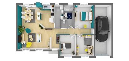 Programme terrain + maison à Oyes en Marne (51) de 97 m² à vendre au prix de 164196€ - 3