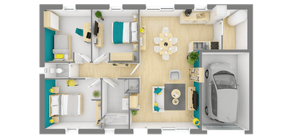 Programme terrain + maison à Beine-Nauroy en Marne (51) de 79 m² à vendre au prix de 225073€ - 4