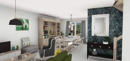 Programme terrain + maison à Saint-Siméon-de-Bressieux en Isère (38) de 90 m² à vendre au prix de 219274€ - 2