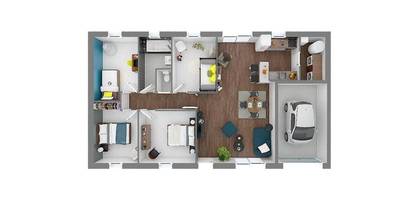 Programme terrain + maison à Étuz en Haute-Saône (70) de 91 m² à vendre au prix de 66000€ - 4