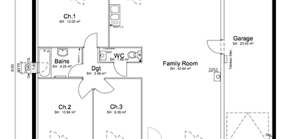 Programme terrain + maison à Champier en Isère (38) de 89 m² à vendre au prix de 245000€ - 2