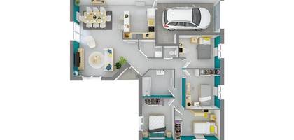 Programme terrain + maison à Saint-Germain-de-Salles en Allier (03) de 89 m² à vendre au prix de 179300€ - 4