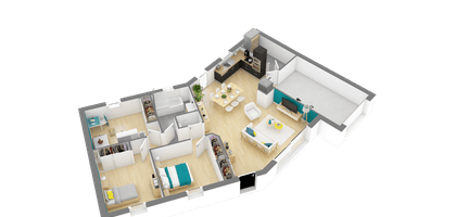 Programme terrain + maison à Montsoreau en Maine-et-Loire (49) de 572 m² à vendre au prix de 170271€ - 3