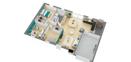 Programme terrain + maison à BARBECHAT en Loire-Atlantique (44) de 350 m² à vendre au prix de 184023€ - 3