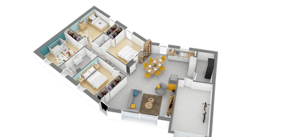 Programme terrain + maison à Le Tronchet en Ille-et-Vilaine (35) de 993 m² à vendre au prix de 333173€ - 3