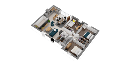 Programme terrain + maison à Bécon-les-Granits en Maine-et-Loire (49) de 325 m² à vendre au prix de 162649€ - 3