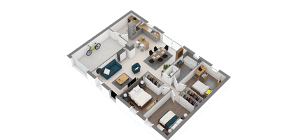 Programme terrain + maison à Montreuil-Juigné en Maine-et-Loire (49) de 490 m² à vendre au prix de 227737€ - 3