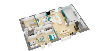 Programme terrain + maison à AVIRE en Maine-et-Loire (49) de 436 m² à vendre au prix de 143603€ - 3