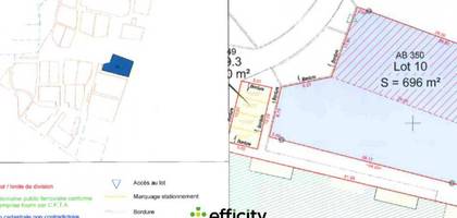 Terrain seul à Guingamp en Côtes-d'Armor (22) de 696 m² à vendre au prix de 46200€ - 3