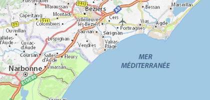 Terrain seul à Valras-Plage en Hérault (34) de 489 m² à vendre au prix de 205000€ - 2