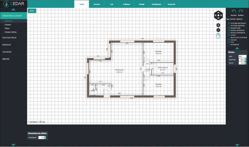 logiciel plan maison cedar architect