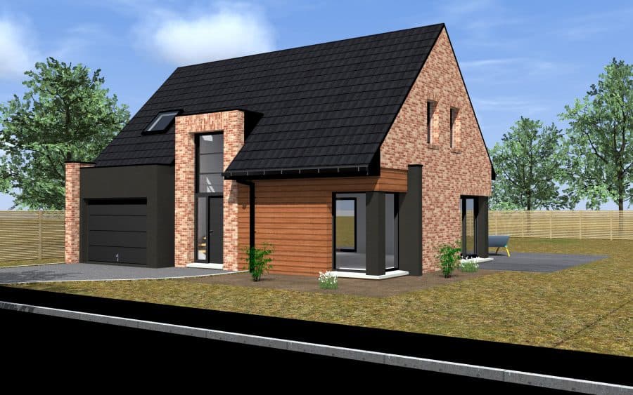 maison briques logis style
