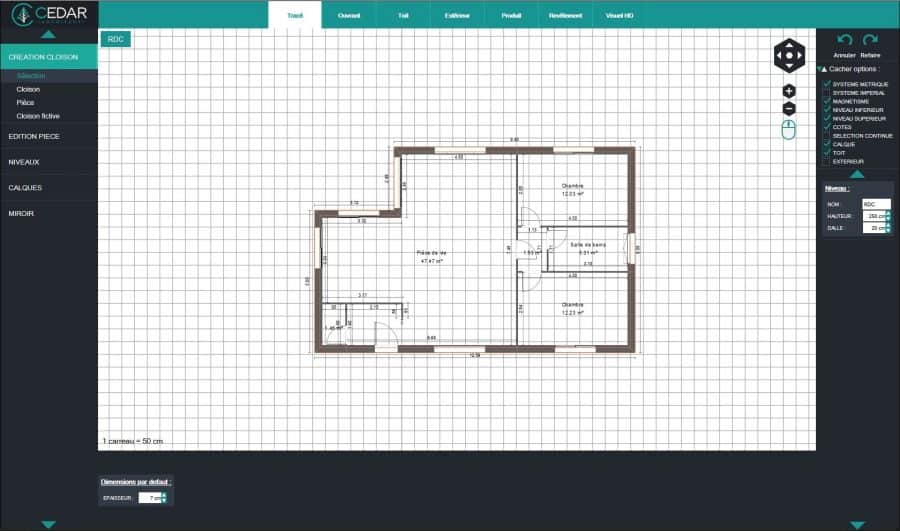 cedar architect modèle plan