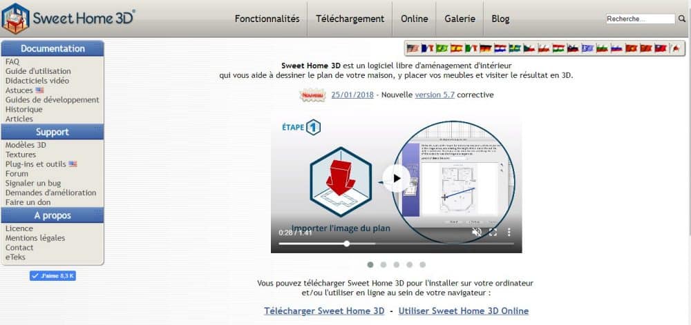 logiciel sweet home 3d