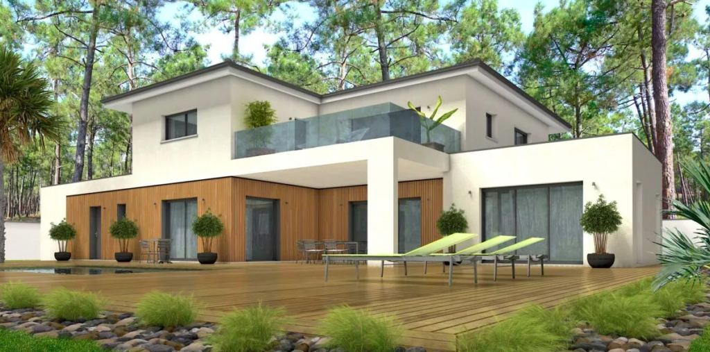 villa contemporaine à toit plat dans le 33, par Villas Melrose