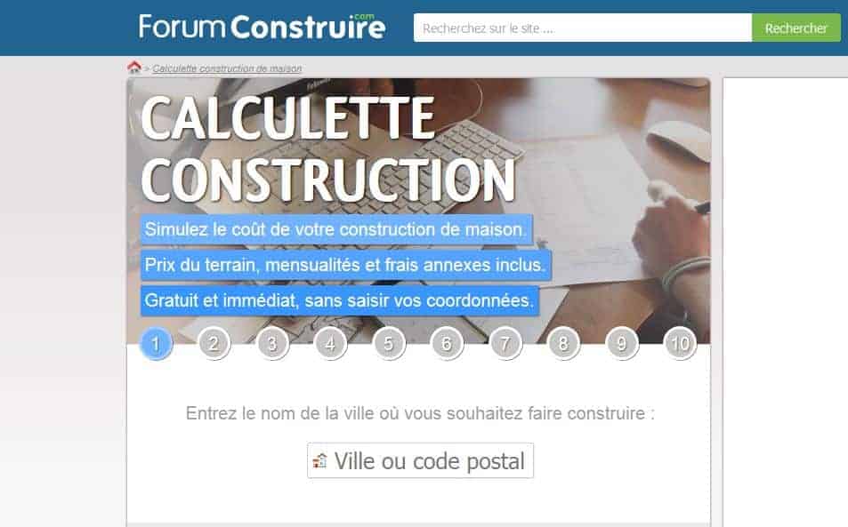 calculette construction