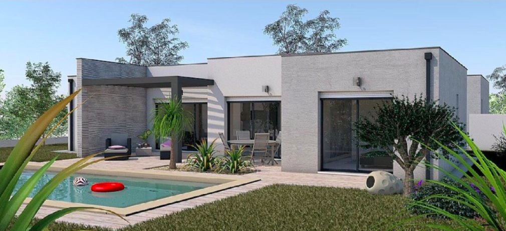 maison moderne avec piscine dans le 17, par Bermax Construction