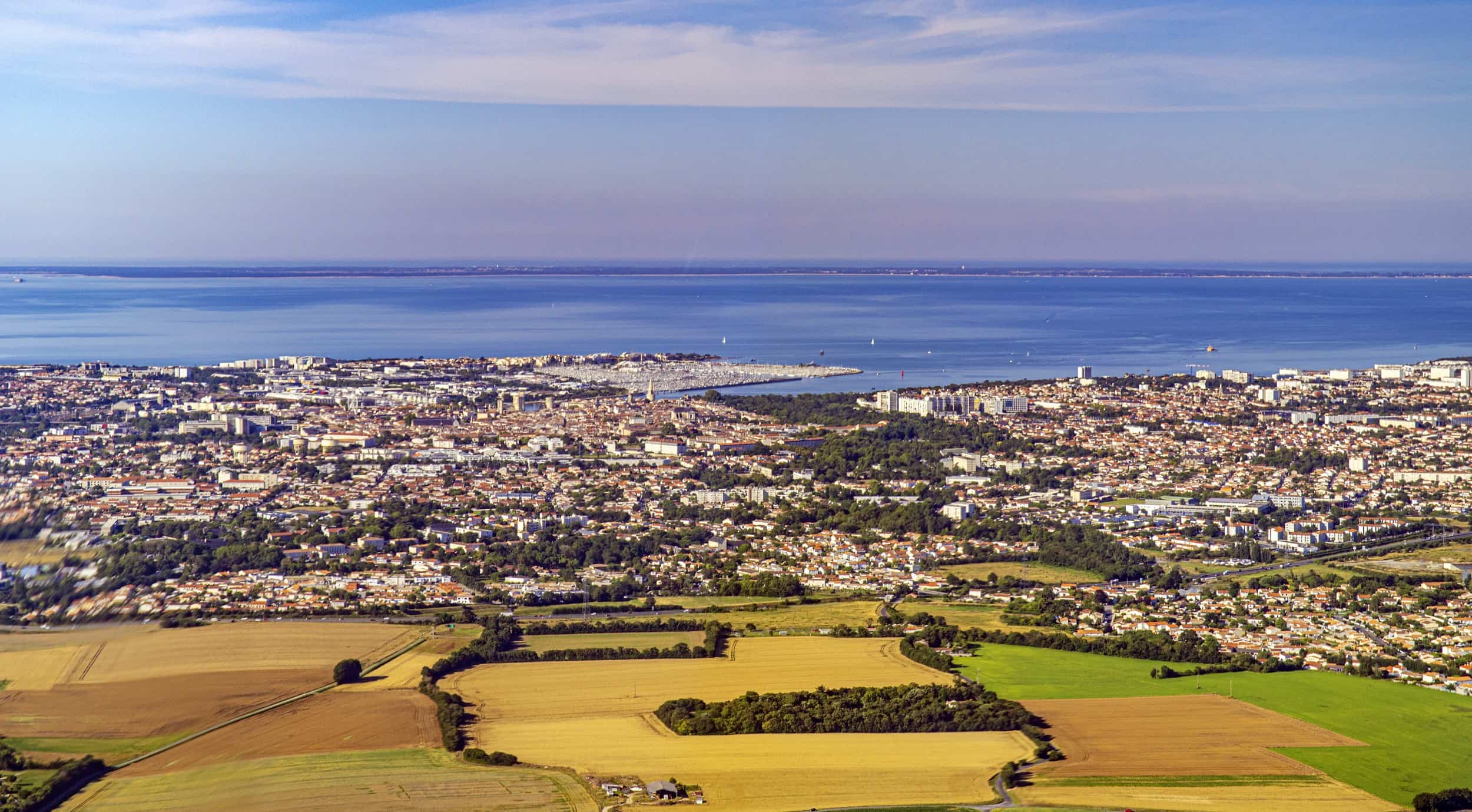 Vue aérienne La Rochelle en Charente-Maritime