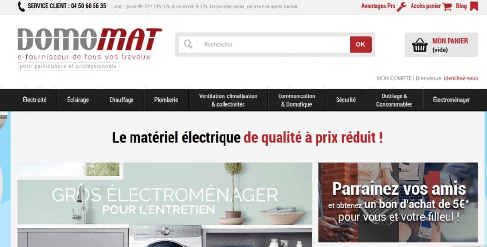 accueil site domomat