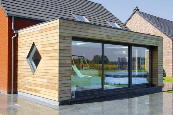 agrandissement latéral toit plat