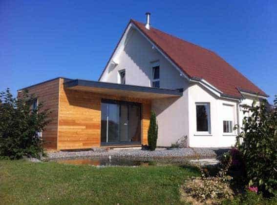 exemple d'extension en kit en bois de maison