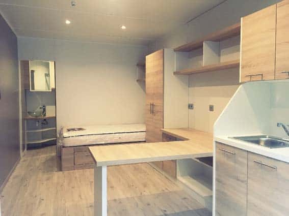 studio de jardin, chambre d'étudiant