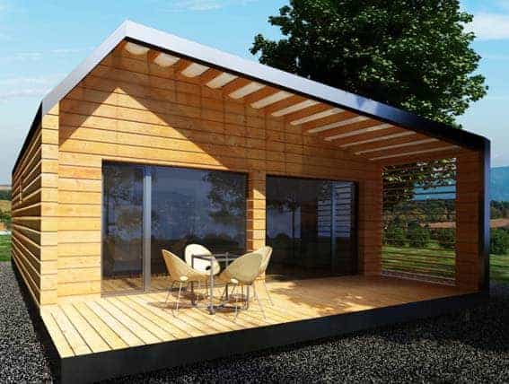 studio de jardin en bois grande superficie et tout confort