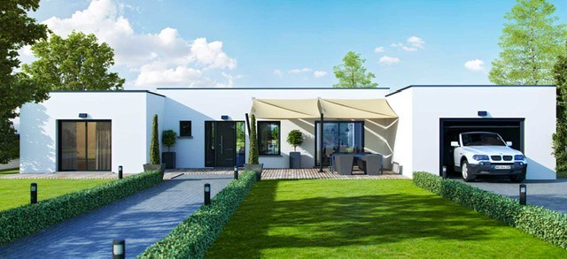 Maison Cercle Entreprise de plain-pied