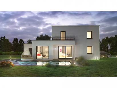 maison cube avec piscine dans le Bas-Rhin, par Maisons Brand