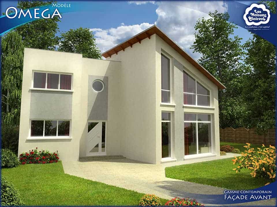 maison avec pignon vitré dans le val d'oise, par les Maisons Clairval