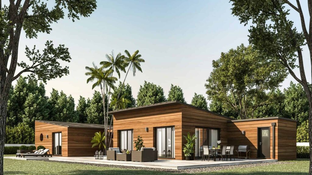 maison de plain-pied avec bardage bois en Ille-et-Vilaine, par Maisons de l'Avenir