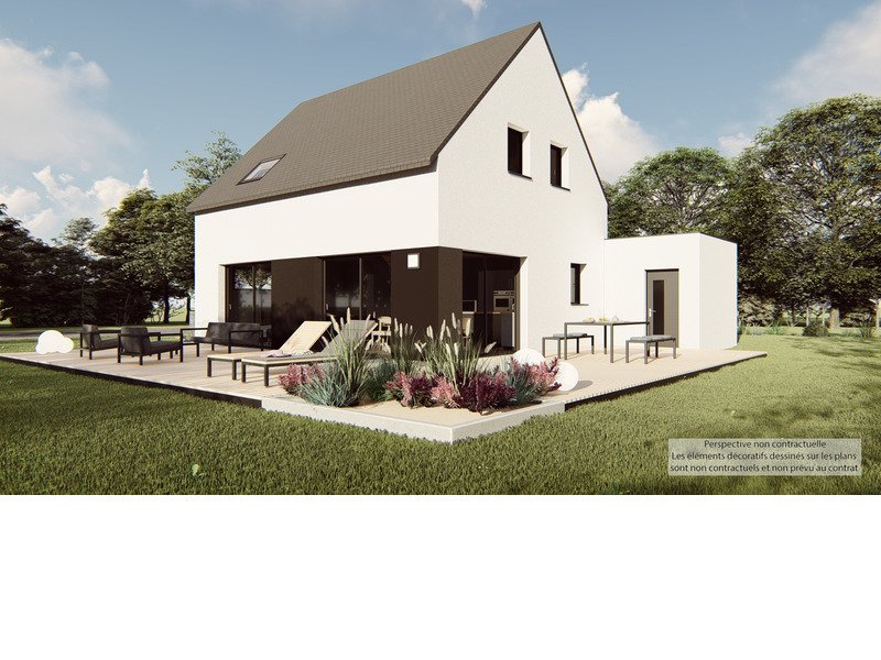 maison contemporaine avec grandes baies vitrées dans le 35, par Trecobat