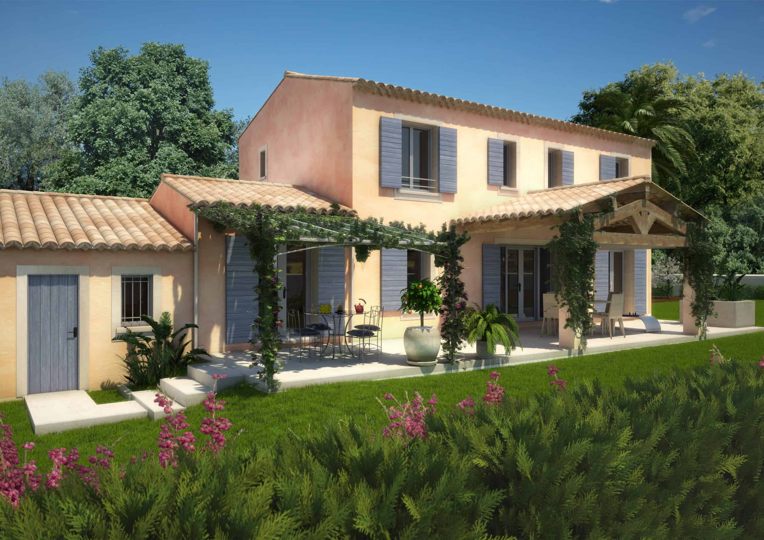 maison provençale avec étage dans le Vaucluse, par Maisons ATM