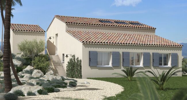 maison provençale sur deux niveaux dans les Pyrénées-Orientales, par Maisons France Confort