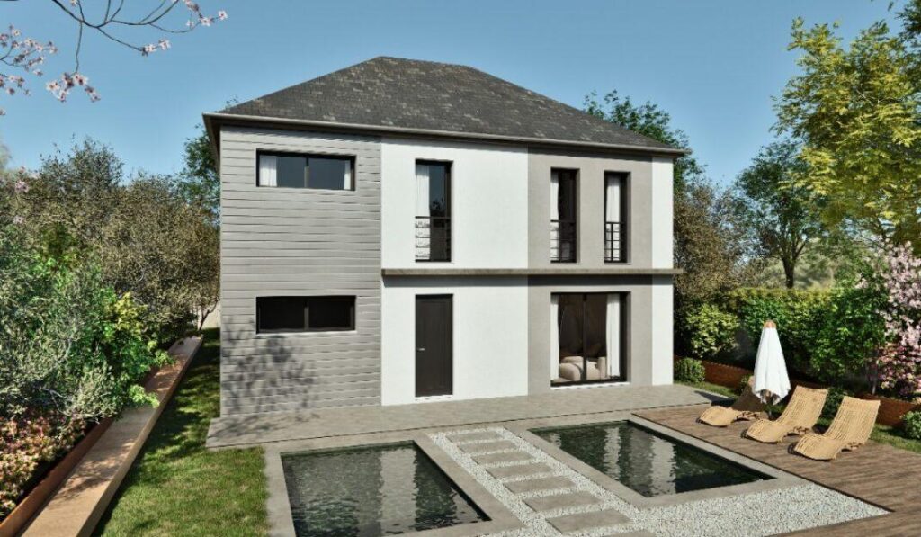 maison contemporaine à étage dans le 95, par Maisons Berval