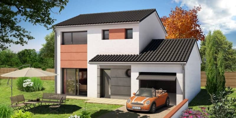 maison contemporaine avec garage dans le Puy-de-Dôme, par Maisons Elan