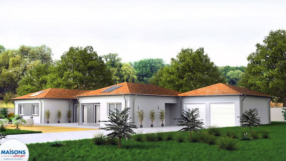 maison traditionnelle de plain-pied en Vendée, par Maisons Concept