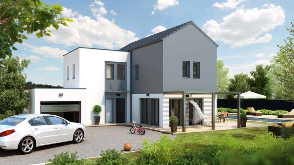 maison contemporaine à étage dans le 45, par Maisons Babeau Seguin