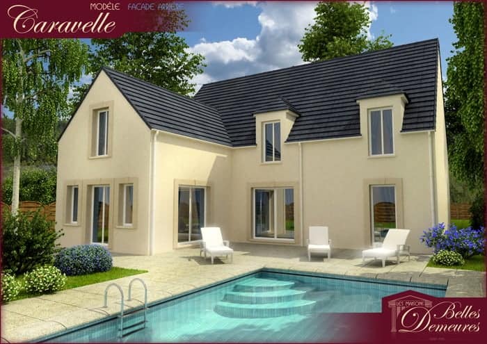maison à étage avec piscine dans le Val-de-Marne, par Belles Demeures