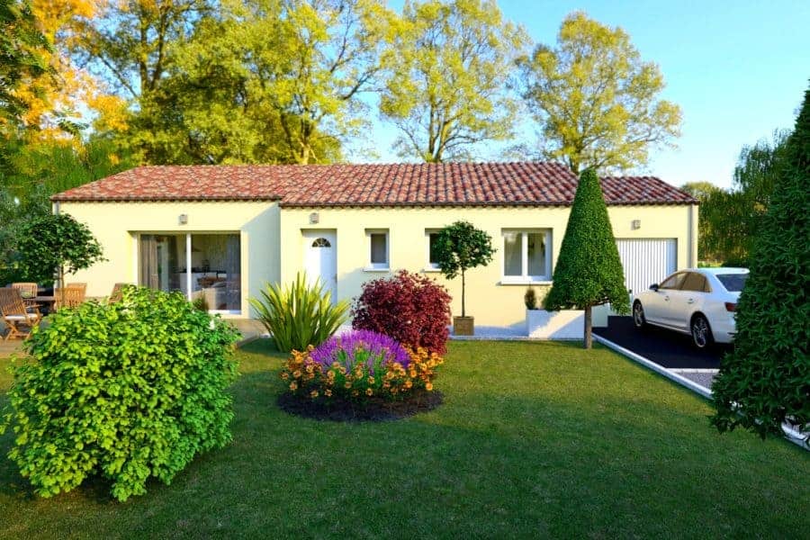 maison contemporaine de plain-pied dans la Drôme, par Maisons Arlogis 