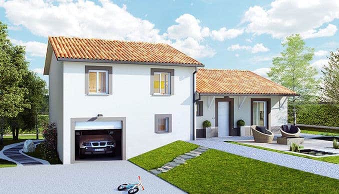 maison avec garage en sous-sol dans le 42, par Top Duo