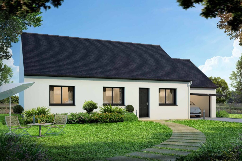 maison classique de plain-pied en Ille-et-Vilaine, par Villadéale