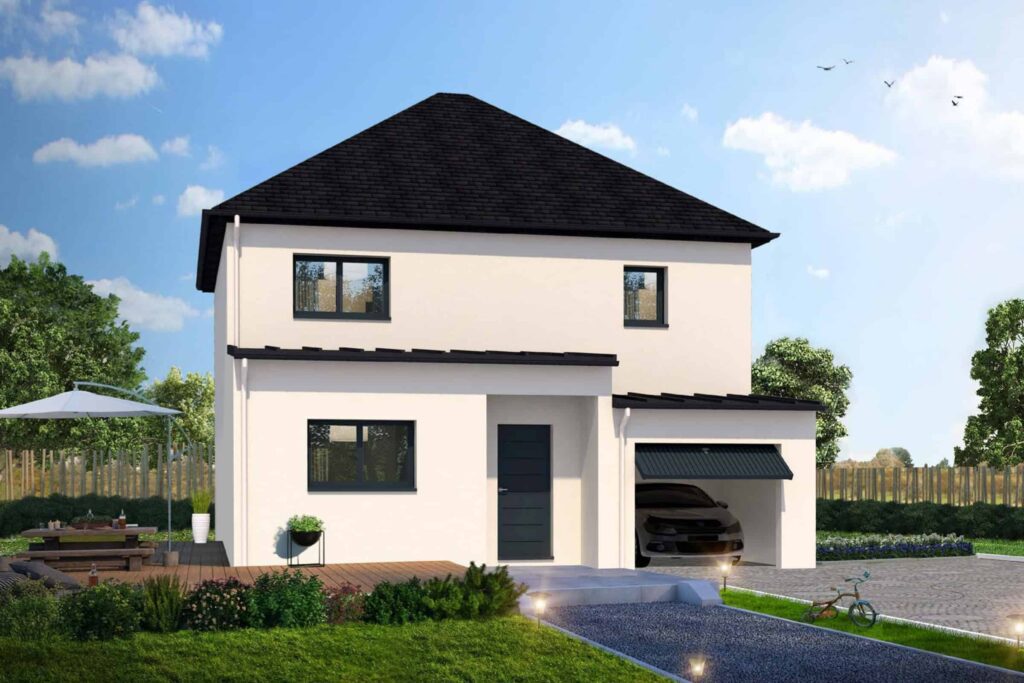 maison contemporaine avec garage dans le 22, par Villadéale