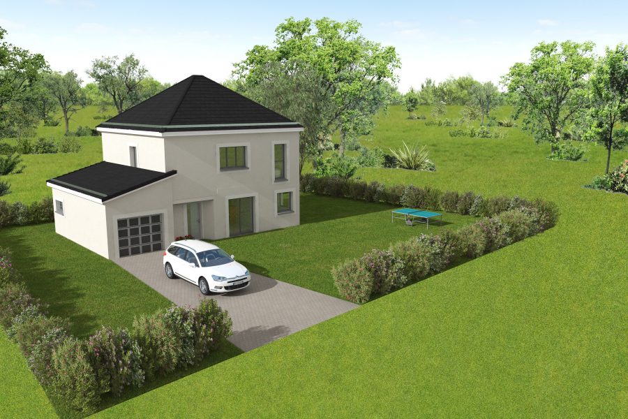 maison à étage avec garage dans le Puy-de-Dôme, par Maisons Arlogis