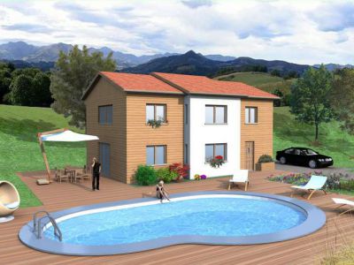 maison en kit à étage dans le Puy-de-Dôme, par Biokit Habitat