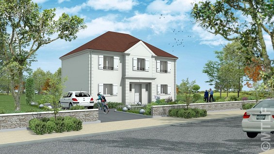 maison avec façade traditionnelle dans le 94, par les Maisons MTLF