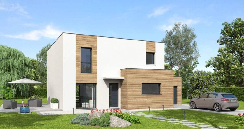 maison cubique dans la Manche, par Bessin Pavillons